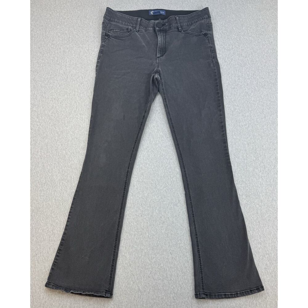 Democracy Jeans Womens 12 Black Denim‎ Cotton Blend Stretch Mid-Rise Bootcut